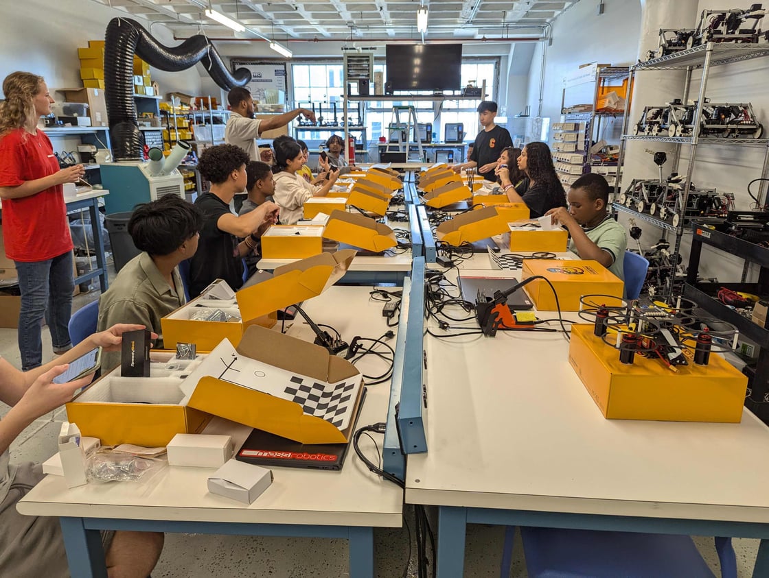 Learners using Duckiedrones